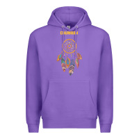 Purple chumash tribe native american indian vintage dream catcher t shirt Premium Hoodie - linhVisuals