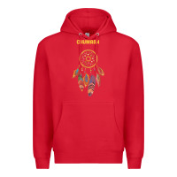 Red chumash tribe native american indian vintage dream catcher t shirt Premium Hoodie - linhVisuals