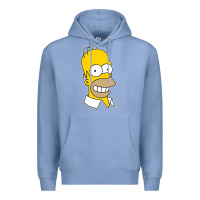 Colony Blue the simpsons homer simpson face sweatshirt Premium Hoodie - linhVisuals