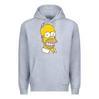 Heather Grey the simpsons homer simpson face sweatshirt Premium Hoodie - linhVisuals