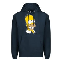 Navy the simpsons homer simpson face sweatshirt Premium Hoodie - linhVisuals