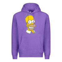 Purple the simpsons homer simpson face sweatshirt Premium Hoodie - linhVisuals