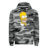Slate Camo the simpsons homer simpson face sweatshirt Premium Hoodie - linhVisuals