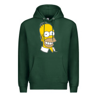 Sports Green the simpsons homer simpson face sweatshirt Premium Hoodie - linhVisuals