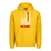 Lemon elevator mechanic american flag gift for elevator technician t shirt Premium Hoodie - linhVisuals