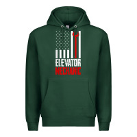Sports Green elevator mechanic american flag gift for elevator technician t shirt Premium Hoodie - linhVisuals