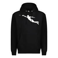 Black ultimate frisbee layout t shirt Premium Hoodie - linhVisuals