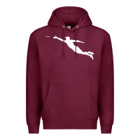 Burgundy ultimate frisbee layout t shirt Premium Hoodie - linhVisuals