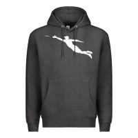 Charcoal Heather ultimate frisbee layout t shirt Premium Hoodie - linhVisuals