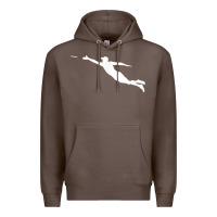 Coffee ultimate frisbee layout t shirt Premium Hoodie - linhVisuals