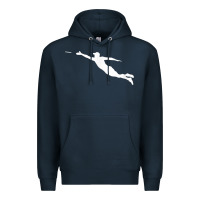 Navy ultimate frisbee layout t shirt Premium Hoodie - linhVisuals