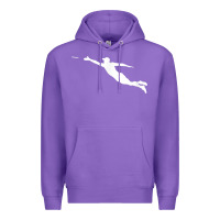 Purple ultimate frisbee layout t shirt Premium Hoodie - linhVisuals