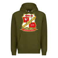 Army Green the swindon Premium Hoodie - linhVisuals