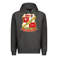 Charcoal Heather the swindon Premium Hoodie - linhVisuals