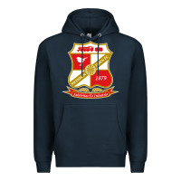 Navy the swindon Premium Hoodie - linhVisuals