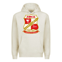 Oatmeal Heather the swindon Premium Hoodie - linhVisuals
