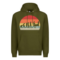 Army Green vintage retro evolution of the pinball lover premium t shirt Premium Hoodie - linhVisuals