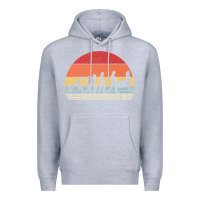 Heather Grey vintage retro evolution of the pinball lover premium t shirt Premium Hoodie - linhVisuals