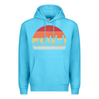 Ocean Blue vintage retro evolution of the pinball lover premium t shirt Premium Hoodie - linhVisuals