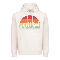 Pale Pink vintage retro evolution of the pinball lover premium t shirt Premium Hoodie - linhVisuals
