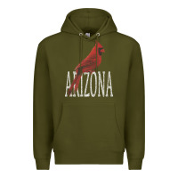 Army Green black vintage cardinal red bird arizona az gifts premium t shirt Premium Hoodie - linhVisuals