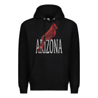 Black black vintage cardinal red bird arizona az gifts premium t shirt Premium Hoodie - linhVisuals