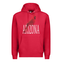 Cardinal black vintage cardinal red bird arizona az gifts premium t shirt Premium Hoodie - linhVisuals