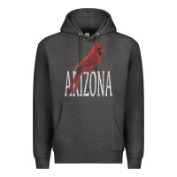 Charcoal Heather black vintage cardinal red bird arizona az gifts premium t shirt Premium Hoodie - linhVisuals