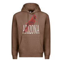Chestnut black vintage cardinal red bird arizona az gifts premium t shirt Premium Hoodie - linhVisuals