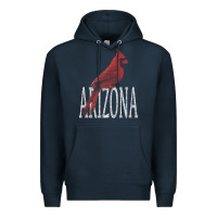 Navy black vintage cardinal red bird arizona az gifts premium t shirt Premium Hoodie - linhVisuals