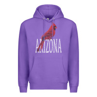 Purple black vintage cardinal red bird arizona az gifts premium t shirt Premium Hoodie - linhVisuals