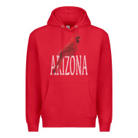 Red black vintage cardinal red bird arizona az gifts premium t shirt Premium Hoodie - linhVisuals