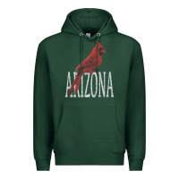 Sports Green black vintage cardinal red bird arizona az gifts premium t shirt Premium Hoodie - linhVisuals