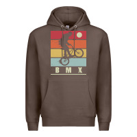 Coffee bmx vintage bike fans kids gift boys bmx pullover hoodie Premium Hoodie - linhVisuals