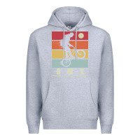 Heather Grey bmx vintage bike fans kids gift boys bmx pullover hoodie Premium Hoodie - linhVisuals