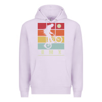 Lilac bmx vintage bike fans kids gift boys bmx pullover hoodie Premium Hoodie - linhVisuals