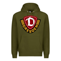 Army Green the dynamo dresden Premium Hoodie - linhVisuals