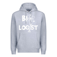 Heather Grey biologist   funny biology student cell science chemistry dna t shirt Premium Hoodie - linhVisuals