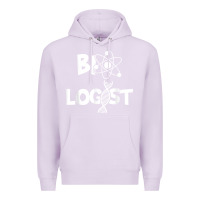 Lilac biologist   funny biology student cell science chemistry dna t shirt Premium Hoodie - linhVisuals