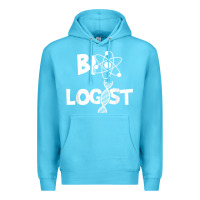 Ocean Blue biologist   funny biology student cell science chemistry dna t shirt Premium Hoodie - linhVisuals