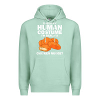 Seafoam funny chicken nugget costume for kids fashion nugget foodie t shirt Premium Hoodie - linhVisuals