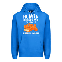 True Royal funny chicken nugget costume for kids fashion nugget foodie t shirt Premium Hoodie - linhVisuals