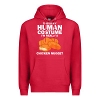 Cardinal funny chicken nugget costume for kids fashion nugget foodie t shirt Premium Hoodie - linhVisuals