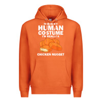 Carrot funny chicken nugget costume for kids fashion nugget foodie t shirt Premium Hoodie - linhVisuals