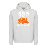 Dove Grey funny chicken nugget costume for kids fashion nugget foodie t shirt Premium Hoodie - linhVisuals