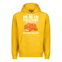 Lemon funny chicken nugget costume for kids fashion nugget foodie t shirt Premium Hoodie - linhVisuals