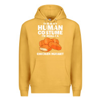 Mustard funny chicken nugget costume for kids fashion nugget foodie t shirt Premium Hoodie - linhVisuals