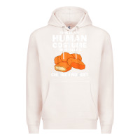 Pale Pink funny chicken nugget costume for kids fashion nugget foodie t shirt Premium Hoodie - linhVisuals