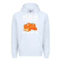 White funny chicken nugget costume for kids fashion nugget foodie t shirt Premium Hoodie - linhVisuals