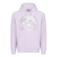 Lilac bigfoot in the forest hiding at night full moon trees nature t shirt Premium Hoodie - linhVisuals